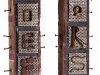 Twenty-Six Rusty Letters on Two Old Posts (detail), 2010